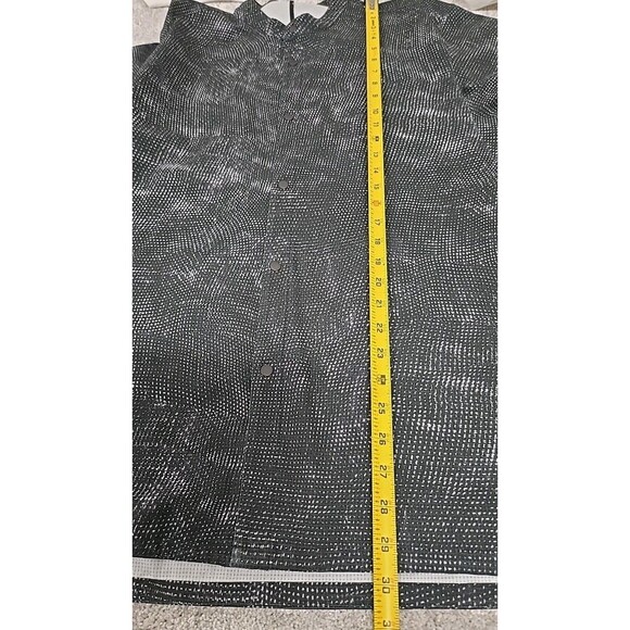 Lululemon Airing Easy Stand Collar Shirt Digital Drift Green Black Men’s Size XL - Picture 6 of 6